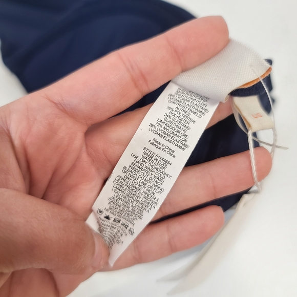 Tory Burch | Riviera Underwire Bikini Top in Navy NEW Size Large - Picture 7 of 7